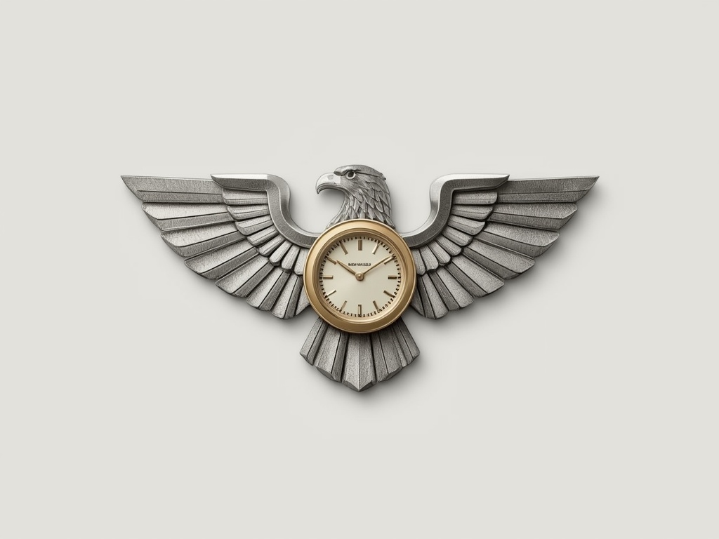 Timeless Precision: Eagle & Clock Brand Identity