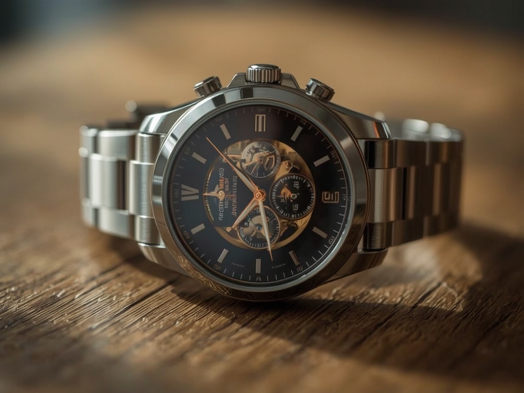 Timeless Precision: Minimalist Watch in Natural Light