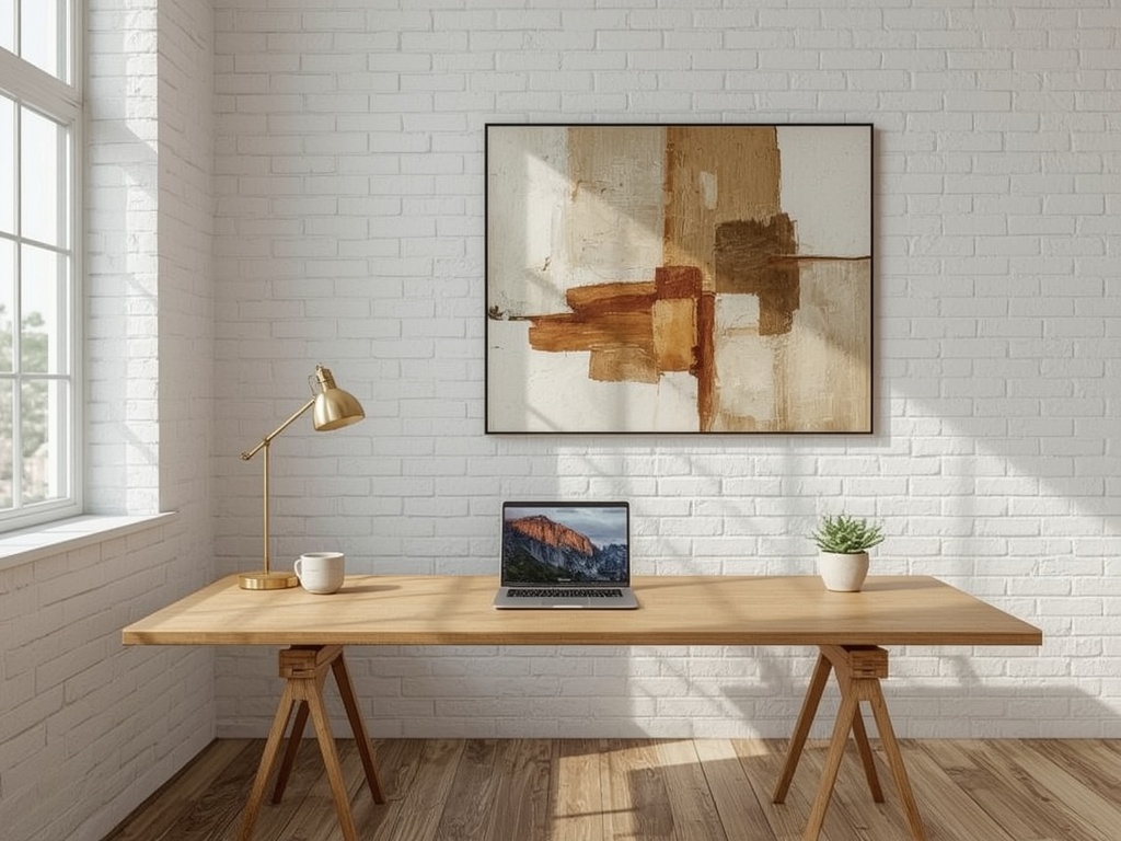 Tranquil Workspace at Dawn