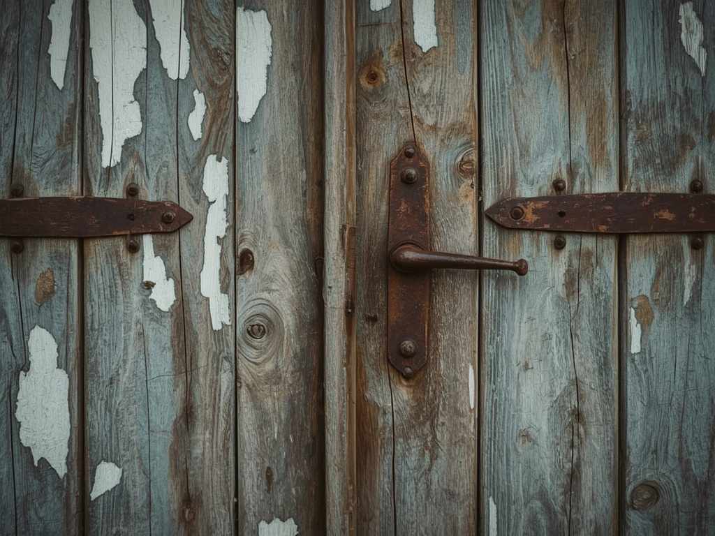 Weathered Wooden Door Texture