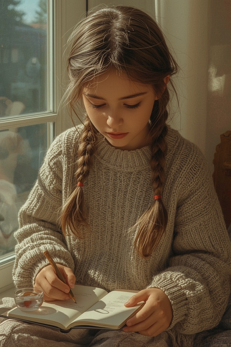 Whispers of Creativity: A Sunlit Sketch