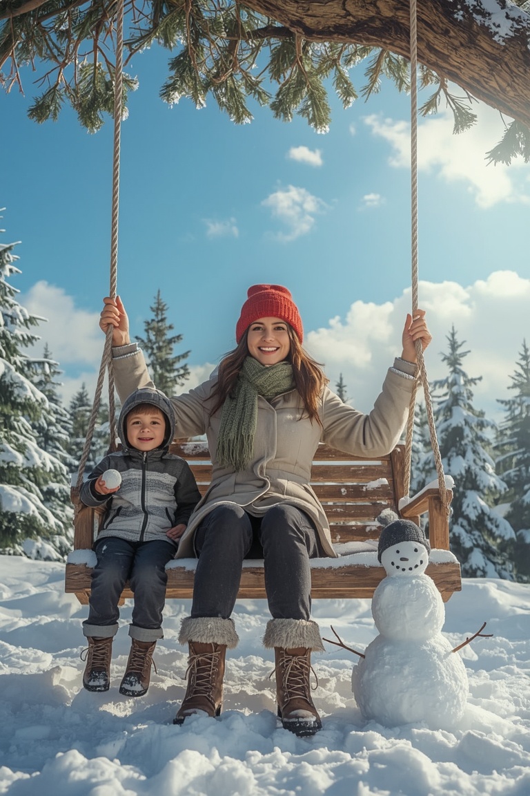 Winter Wonderland Family Moment