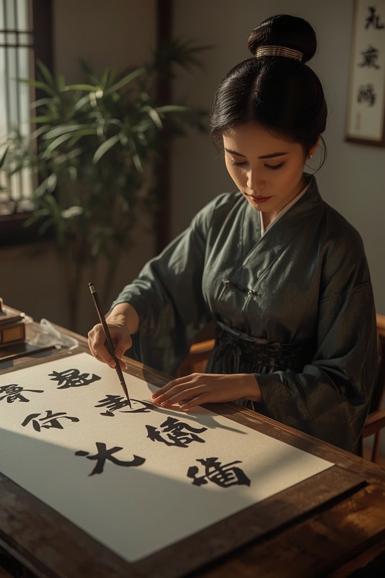Zen Strokes: The Art of Calligraphy