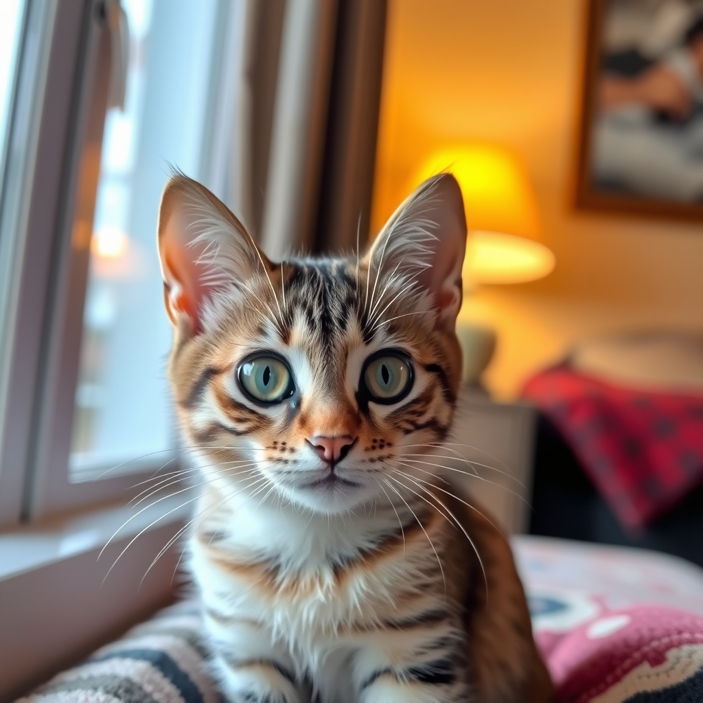 Curious Cat Close-Up