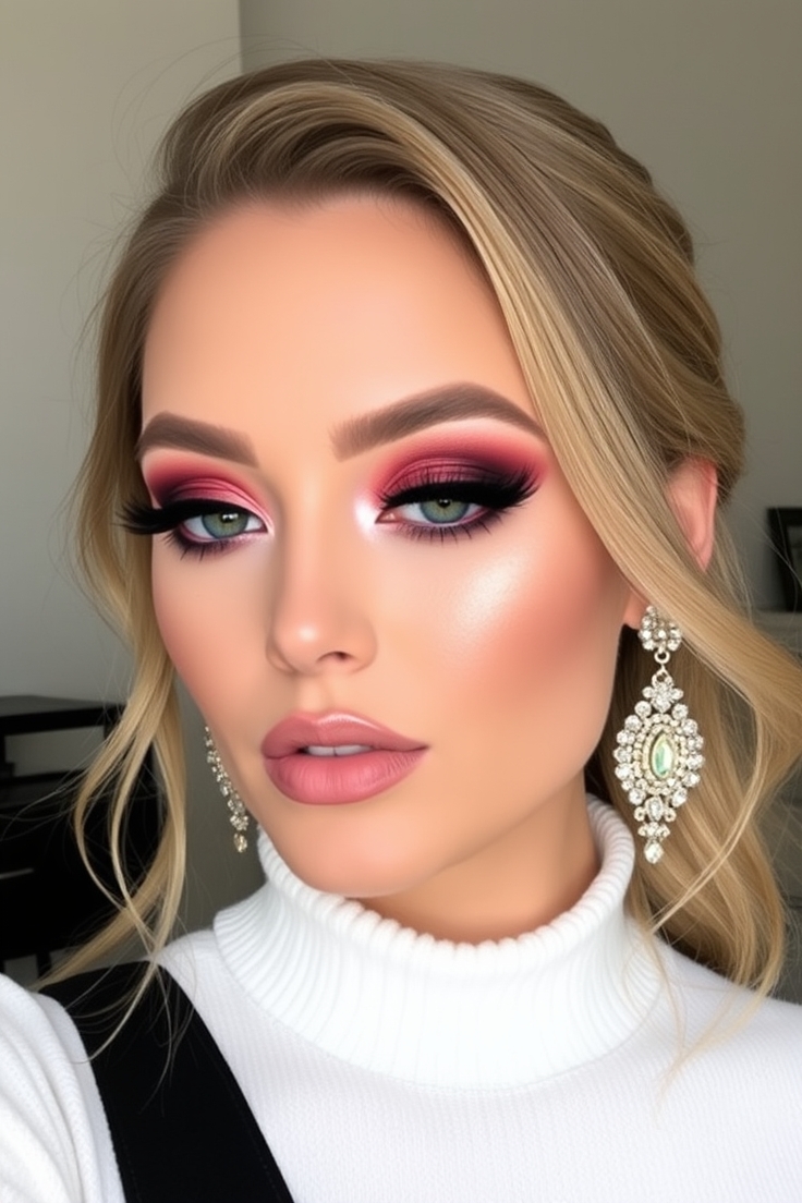 Glam Makeup Look